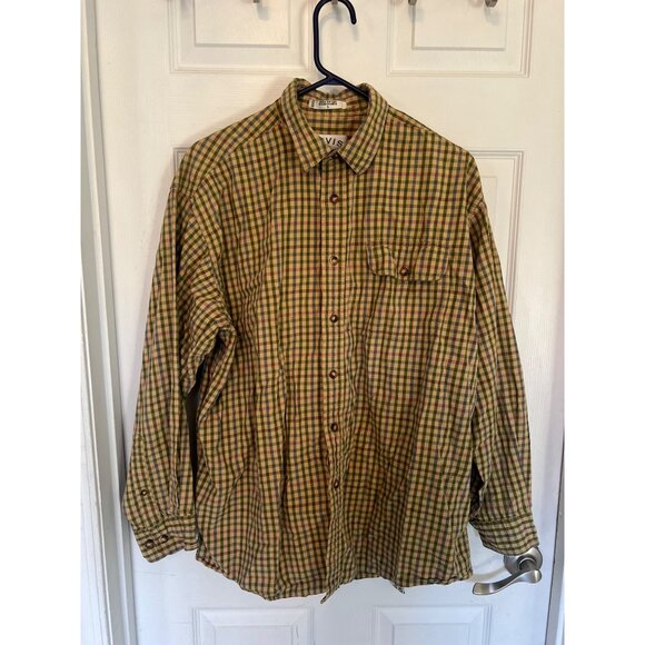 Orvis Other - Orvis Tan Gingham Button Down Long Sleeve Shirt Men's Large
